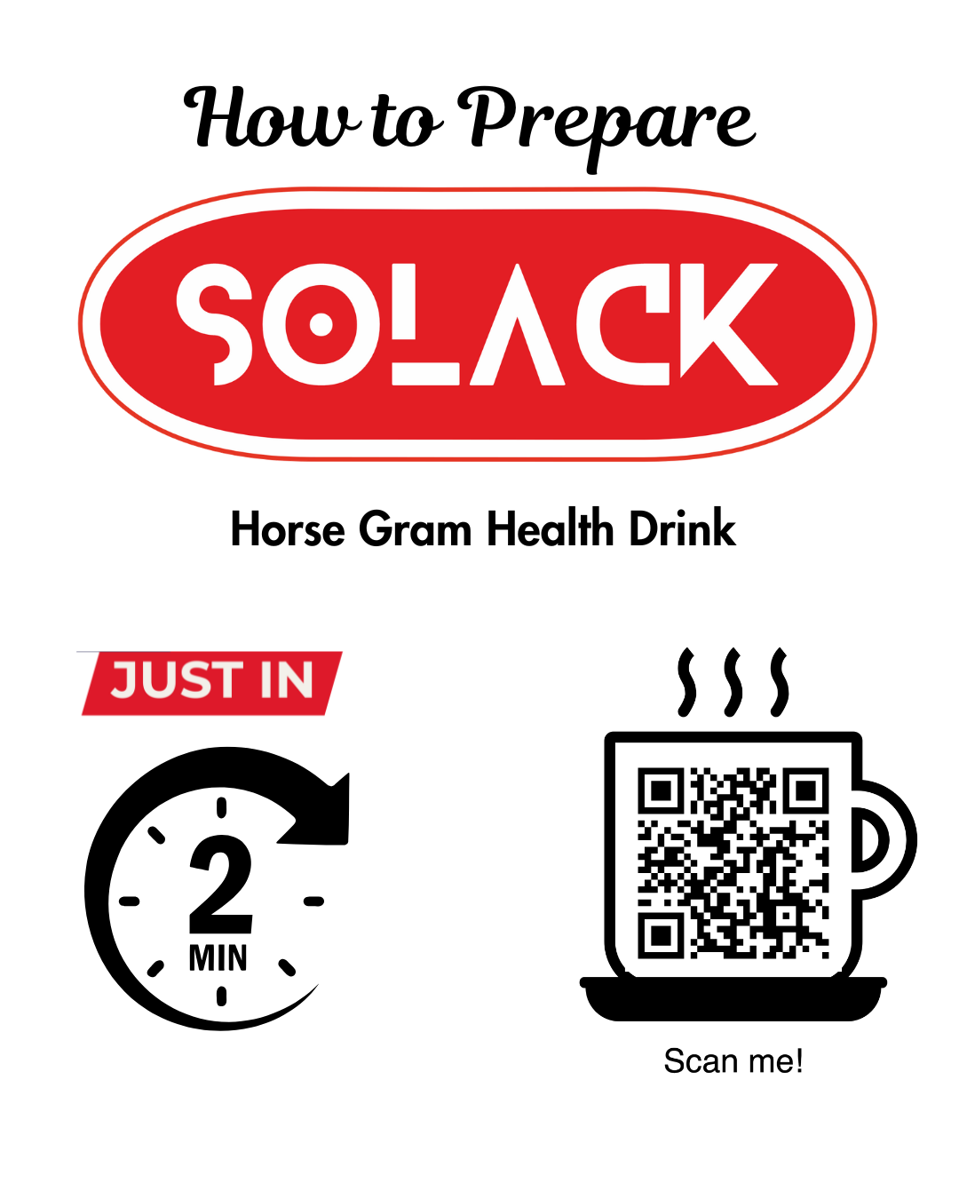 Solack Horsegram Health Drink Mix 500 Gram