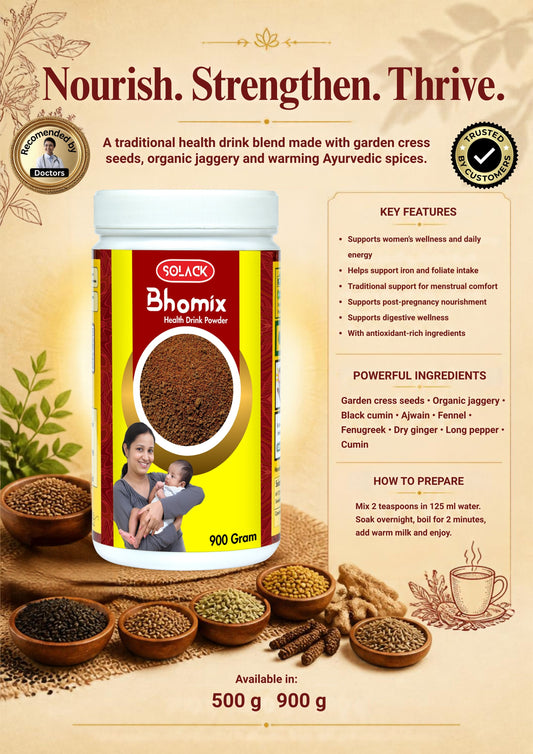 Solack Bhomix Health Drink Powder  900 Gram